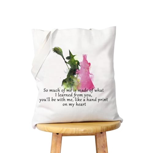 WCGXKO Glinda and Elphaba Wicked The Musical Theater Fans Geschenk Broadway Musical Make-up Reißverschluss Tasche für Frauen Mädchen, So much of me tote, Reißverschluss von WCGXKO