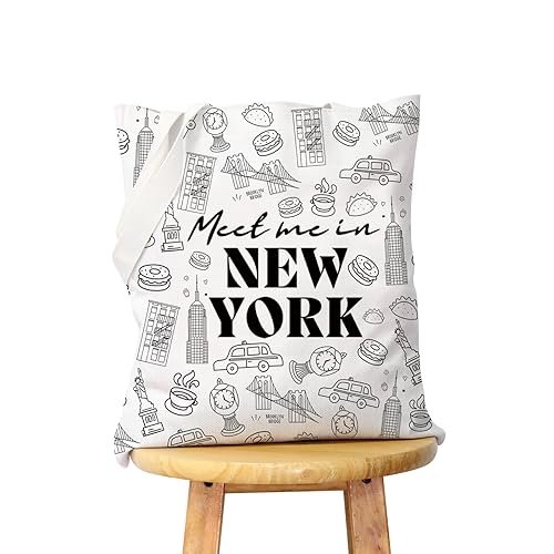 WCGXKO New York Geschenk New York Bachelorette Party Geschenk New York Vacation Tote Bag, New York Tragetasche von WCGXKO