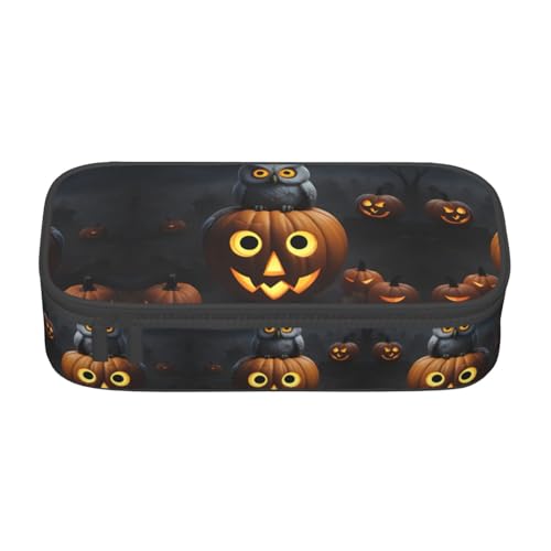 WCXTHGFA Multifunktionales Federmäppchen mit Halloween-Eule, Geist, Kürbis, 1 Druck, ästhetisches Federmäppchen, Organizer, Federmäppchen, Bürogebrauch, Schwarz , Einheitsgröße, Schlüsseletui WCXTHGFA Multifunktionales Federmäppchen mit Halloween-Eule, Geist, Kürbis, 1 Druck, ästhetisches Federmäppchen, Organizer, Federmäppchen, Bürogebrauch, Schwarz , Einheitsgröße, Schlüsseletui von WCXTHGFA
