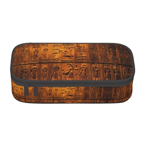 WCXTHGFA Multifunktionales Federmäppchen mit Indianer-Druck, ästhetisches Federmäppchen, Organizer, Federmäppchen, Bürogebrauch, Schwarz , Einheitsgröße, Schlüsseletui von WCXTHGFA