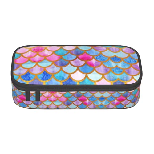 WCXTHGFA Multifunktionales Federmäppchen mit buntem Regenbogen-Druck, ästhetisches Federmäppchen, Organizer, Federmäppchen, Bürogebrauch, Schwarz , Einheitsgröße, Schlüsseletui von WCXTHGFA