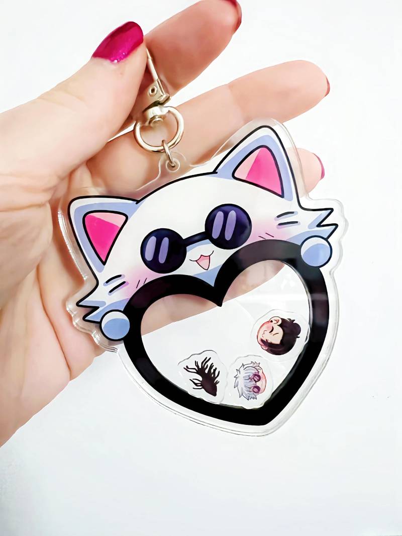 Katzen-Zauberer Shaker Ehemann Satosugu Anime Manga Niedlichen Schlüsselanhänger Katzen-Zauberer Shaker Ehemann Satosugu Anime Manga Niedlichen Schlüsselanhänger von WCoreArt