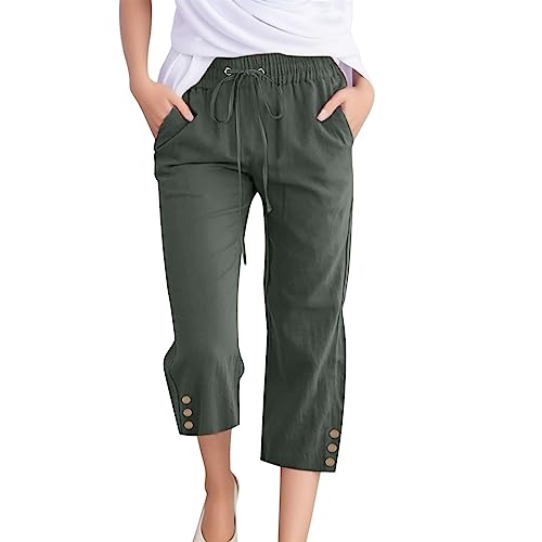 WDCHAOYUE Cargohose Damen Lässige für Damen Klassische Straight Trainieren Joggers Sommer Capri-Leggings Luftiges Schlicht Multi 3XL WDCHAOYUE Cargohose Damen Lässige für Damen Klassische Straight Trainieren Joggers Sommer Capri-Leggings Luftiges Schlicht Multi 3XL von WDCHAOYUE