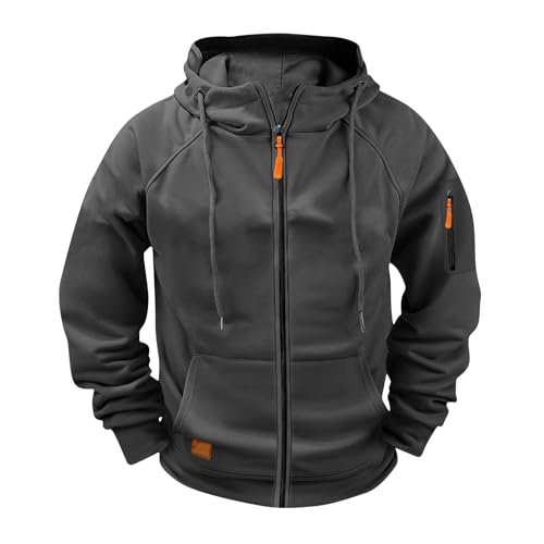 WDCHAOYUE Sweatjacke,Hoodie Herren Reißverschluss Kapuzenjacke Sweatjacke Zip Sweater Casual Arbeitspullover Mit Taschen Und Reißverschluss-Armablage WDCHAOYUE Sweatjacke,Hoodie Herren Reißverschluss Kapuzenjacke Sweatjacke Zip Sweater Casual Arbeitspullover Mit Taschen Und Reißverschluss-Armablage von WDCHAOYUE