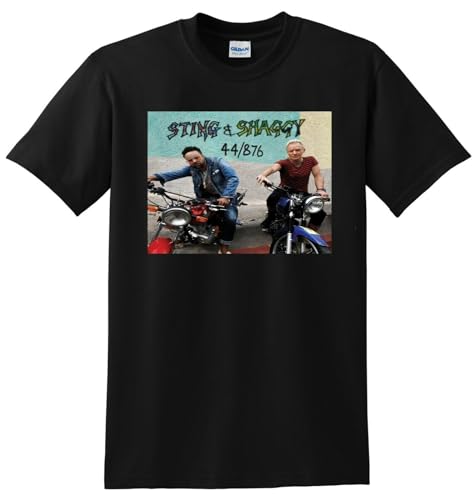 Sting and Shaggy T Shirt 44 876 Vinyl cd Cover SMALL MEDIUM Large or XL BlackX-Large von WDEUIL