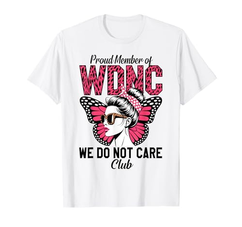 WDNC We Do Not Care Club Lustiger Leopard Schmetterling Mädchen Frauen T-Shirt WDNC We Do Not Care Club Lustiger Leopard Schmetterling Mädchen Frauen T-Shirt von WDNC Club Apparel