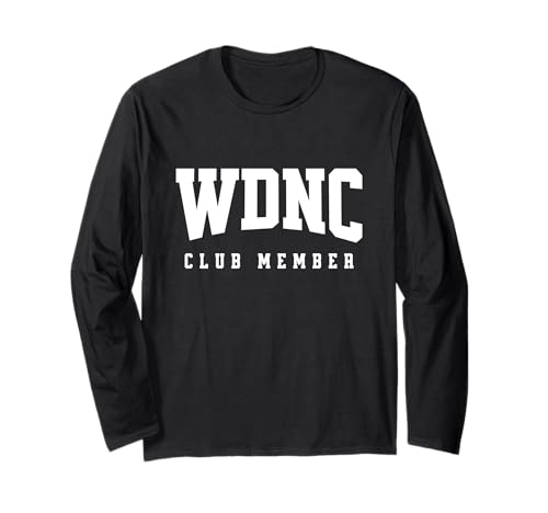 WDNC Club Member We Do Not Care Geschenk Frauen Perimenopause Langarmshirt von WDNC T-Shirt Co.