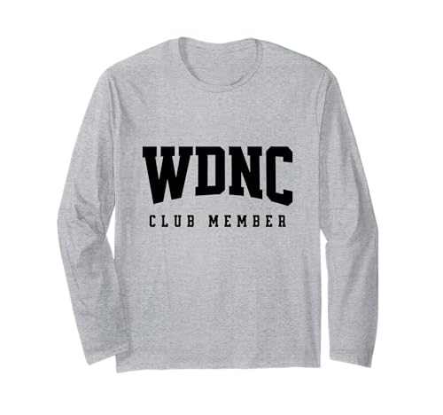 WDNC Club Member We Do Not Care Geschenk Frauen Perimenopause Langarmshirt von WDNC T-Shirt Co.