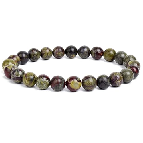 WDSBZNB Kristall Armband 2 stücke Stein Perlen Armband for Frauen Männer Amethysten Kristall Quartzs Aquamarine Jade Schmuck Achate Elastische Armreif Armbänder(21cm_8MM Beads_Cubic Zirconia) von WDSBZNB