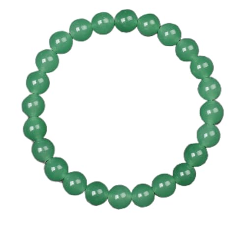 WDSBZNB Kristall Armband Goldene Obsidian Stein Perlen Armband Männer Frauen Goldene Licht Regenbogen Obsidian Rohstein Runde Perle Energie Schmuck(19cm_6MM Beads_21 Aventurine) von WDSBZNB