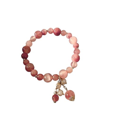 WDSBZNB Kristall Armband Rosa Kristall Stein Armband Reiki Energie Strang Armbänder Armreifen for Frauen Segen Armband Schmuck von WDSBZNB