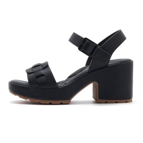 WDUDSUDUW 7.5Cm Women's Block Heel Mules with Arch Support, Comfortable Platform Sandals,Black a,37 EU von WDUDSUDUW