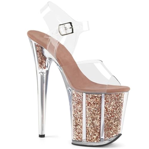 WDUDSUDUW 7.9in Blinkplattform transparent Stiletto,Golda,40.5 EU WDUDSUDUW 7.9in Blinkplattform transparent Stiletto,Golda,40.5 EU von WDUDSUDUW