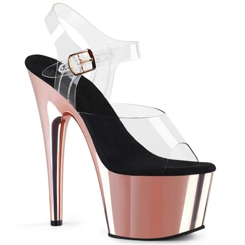 WDUDSUDUW 7.9in Blinkplattform transparent Stiletto,Rose gold,38 EU WDUDSUDUW 7.9in Blinkplattform transparent Stiletto,Rose gold,38 EU von WDUDSUDUW