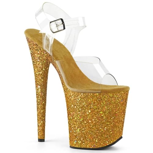 WDUDSUDUW 7.9in Blinkplattform transparent Stiletto,Shiny yellow,40.5 EU WDUDSUDUW 7.9in Blinkplattform transparent Stiletto,Shiny yellow,40.5 EU von WDUDSUDUW