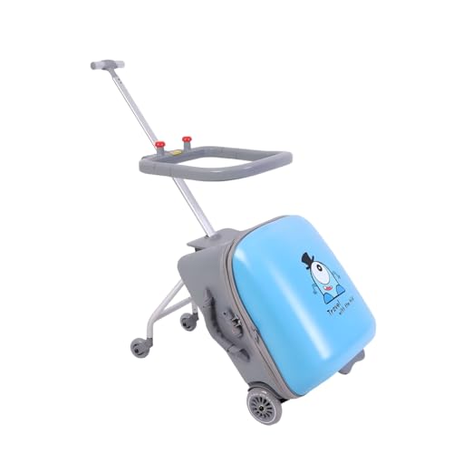 WDUDSUDUW Fahrgefühle für Kinder, großes Gepäck mit Kindersitzdesign, 20-Zoll-Hardshell-Reisepäckgepäck,Blau,Safety bar Type WDUDSUDUW Fahrgefühle für Kinder, großes Gepäck mit Kindersitzdesign, 20-Zoll-Hardshell-Reisepäckgepäck,Blau,Safety bar Type von WDUDSUDUW