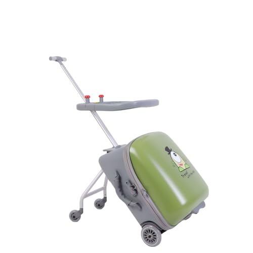 WDUDSUDUW Fahrgefühle für Kinder, großes Gepäck mit Kindersitzdesign, 20-Zoll-Hardshell-Reisepäckgepäck,Grün,Safety bar Type WDUDSUDUW Fahrgefühle für Kinder, großes Gepäck mit Kindersitzdesign, 20-Zoll-Hardshell-Reisepäckgepäck,Grün,Safety bar Type von WDUDSUDUW