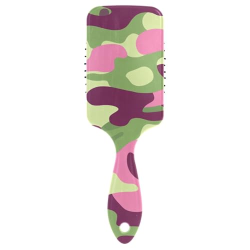 Antistatischer Kamm für schwarze Frauen, entworfen für lange Haare mit ergonomischem Griff, Grün / Pfirsich von WDdZzyy