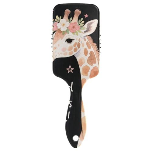 Just A Girl Who Loves Giraffe Antistatische Haarbürste zum Entwirren, Kopfhautmassage bei Haarausfall, mit ergonomischem Griff, cepillos para cabello Just A Girl Who Loves Giraffe Antistatische Haarbürste zum Entwirren, Kopfhautmassage bei Haarausfall, mit ergonomischem Griff, cepillos para cabello von WDdZzyy