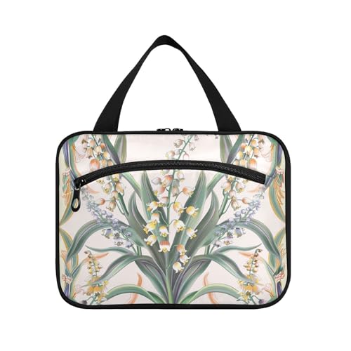 Maiglöckchen, Boho-Hängetasche für Damen, mit Haken, wasserdichte Designer-Tasche für Toilettenartikel für Reisende, Arbeit, Bolsa para guardar maquillaje L von WDdZzyy