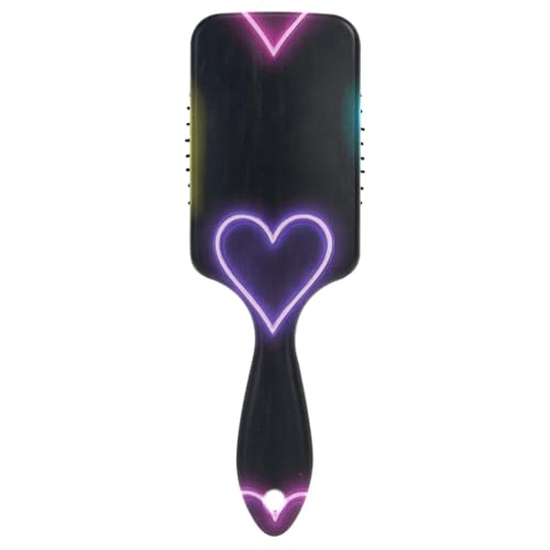 Neon Cololove Red Smooth Hair Brush Men Designed Wet Dry Brush for curly hair with Ergonomic handle cepillo para pelo rizado von WDdZzyy