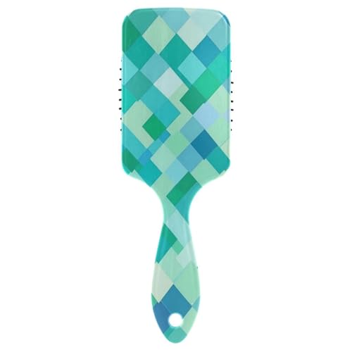 Niedliche Haarbürsten für schwarze Frauen, rautenförmig, türkisgrün, Kopfmassagegerät für lockiges Haar mit ergonomischem Griff, Cepillos para cabello von WDdZzyy