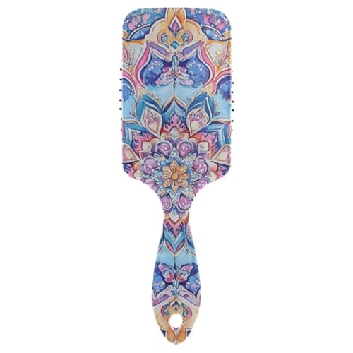 Niedlicher Kamm für schwarze Frauen, Boho, Boho, Vintage-Mandala, Massagebürste für nasses Haar mit ergonomischem Griff, Cepillo para cabello de mujer von WDdZzyy