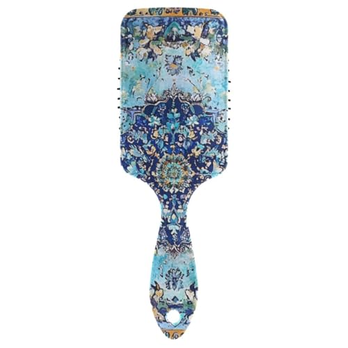 Sanfte Haarbürste im Boho-Stil, Boho-Stil, Mandala-Stil, Blume, für Damen, Massagebürste für Haarwachstum, mit ergonomischem Griff, Cepillo para peinar von WDdZzyy