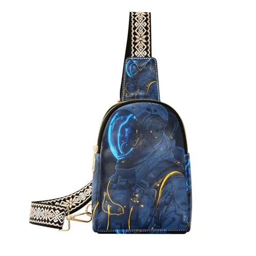 Trendige blaue Astronauten-Tasche für Mädchen, Mehrzweck-Bauchtaschen zum Wandern, Blauer Astronaut, 1 size von WDdZzyy