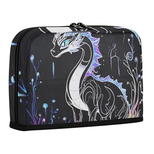 WDdZzyy Aesthetic Dragon Cool Pencil Bags Large Capacity Make Up Bag Wide Opening Stationery Organizer for Teen Boys Preppy School Supplies von WDdZzyy