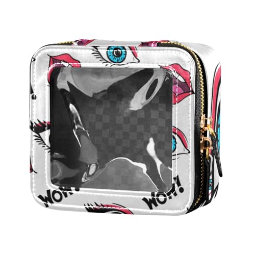 WDdZzyy Augen und Lippen Fashion Wow transparente Make-up-Tasche Reisetasche für Toilettenartikel, Kosmetik-Organizer für Damen, Augen und Lippen Fashion Wow, 1 size WDdZzyy Augen und Lippen Fashion Wow transparente Make-up-Tasche Reisetasche für Toilettenartikel, Kosmetik-Organizer für Damen, Augen und Lippen Fashion Wow, 1 size von WDdZzyy