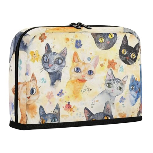 WDdZzyy Beauty Devon Rexcats goldfarbene Federmäppchen, großes Fassungsvermögen, weiches Schreibwaren-Federmäppchen für Teenager, Mädchen, Reisen von WDdZzyy