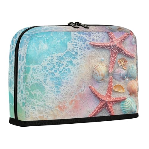 WDdZzyy Blue Beach Seestern Muscheln Federmäppchen Große Kapazität Make-up Taschen Multifunktionale Schreibwaren Tasche für Teenager Kosmetik von WDdZzyy