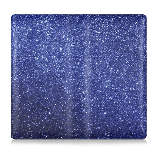 WDdZzyy Blue Starry Fake Glitzer Premium Leder Auto Registrierung und Versicherung Halter Essential Wallet Case für Dokumente, Karten, Führerschein, Blauer Sternenhimmel, glitzernd, 1 size von WDdZzyy