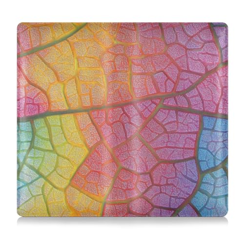 WDdZzyy Bunte Blätter Muster Leder Auto Registrierung Versicherung & Ausweishalter Essential Wallet Case für Karten, wichtige Dokumente Führerschein, Buntes Blättermuster, 1 size von WDdZzyy