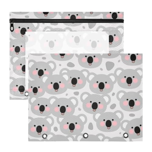 WDdZzyy Cartoon Cute Sloth Grey Binder with 3 Reinforced Grommets 3 Hole Punch for A4 Paper Letter 2 Pack Students Back to School WDdZzyy Cartoon Cute Sloth Grey Binder with 3 Reinforced Grommets 3 Hole Punch for A4 Paper Letter 2 Pack Students Back to School von WDdZzyy