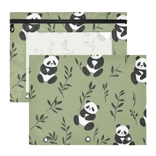 WDdZzyy Cartoon-Federmäppchen mit Reißverschluss, aus Kunststoff, für 3 Ringe, 2 Stück, für Lehrer, Kunstbedarf, Aufbewahrung von WDdZzyy