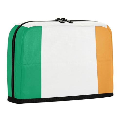 WDdZzyy Combo Federmäppchen mit Irland-Flagge, großes Fassungsvermögen, Make-up-Tasche, tragbarer Schreibwaren-Organizer für Jungen, Schulbedarf von WDdZzyy