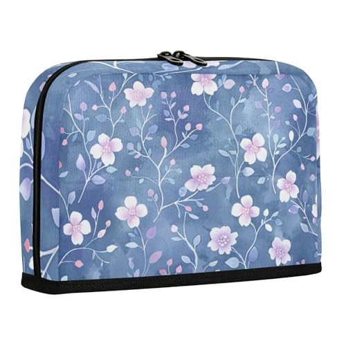 WDdZzyy Federmäppchen mit Blumenmuster, großes Fassungsvermögen, Make-up-Tasche, Reißverschluss, Schreibwaren-Organizer für Mädchen, Schule, Must-Haves von WDdZzyy