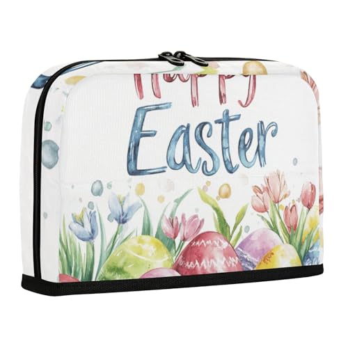 WDdZzyy Federmäppchen mit Osterhasen-Motiv, großes Fassungsvermögen, Mehrzweck-Tasche für Jugendliche, High School von WDdZzyy