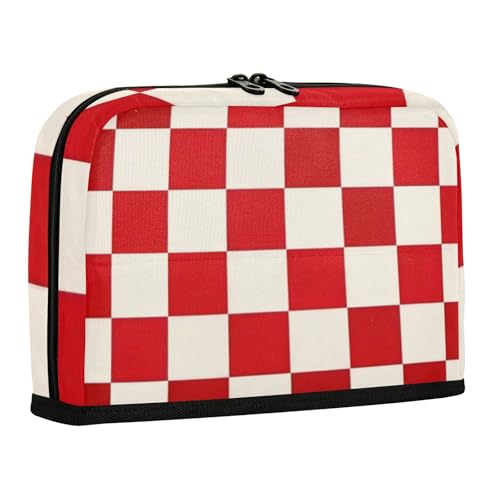 WDdZzyy Federmäppchen mit Schachbrettmuster, großes Fassungsvermögen, hohe Kapazität, Mehrzwecktasche für Teenager, Kindergarten von WDdZzyy