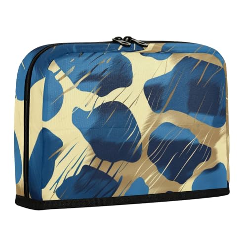 WDdZzyy Federmäppchen mit Tierdruck, großes Fassungsvermögen, Kosmetiktasche mit Reißverschluss, Schreibwaren, Stifteetui für Teenager, Mittelschule, Schwarz von WDdZzyy