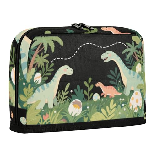 WDdZzyy Federmäppchen mit niedlichem Cartoon-Dinosaurier-Motiv, große Kapazität, Make-up-Tasche mit Reißverschluss, Schreibwaren, Federmäppchen für Studenten, Kindergarten von WDdZzyy