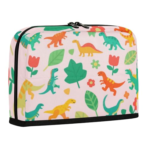 WDdZzyy Federmäppchen mit niedlichem Dinosaurier-Motiv, großes Fassungsvermögen, niedlich, Mehrzweck-Tasche für adretten Kindergarten von WDdZzyy