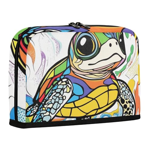 WDdZzyy Federmäppchen mit niedlichem Meeresschildkröten-Design, große Kapazität, Make-up-Tasche, Mehrzweck-Schreibtisch-Organizer für Erwachsene, Schulbedarf von WDdZzyy