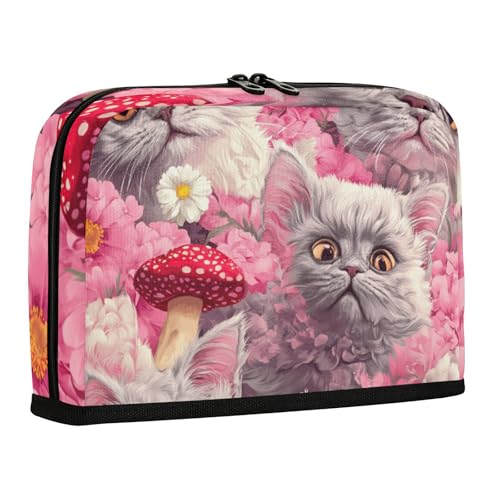 WDdZzyy Fierce Selkirk Rex Cats Realistischer Stil Bleistifthalter Etui Große Kapazität Stift Federmäppchen Mehrzwecktasche für Lehrer College von WDdZzyy