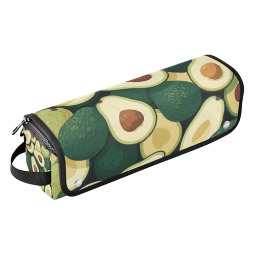 WDdZzyy Grüne Cartoon-Avocado-Früchte-Werkzeug-Reisetasche für Frauen und hitzebeständige Matte, Tragetasche, flacher Lockenstab, wasserdichter Organizer für Glätteisen, heiße Werkzeuge und WDdZzyy Grüne Cartoon-Avocado-Früchte-Werkzeug-Reisetasche für Frauen und hitzebeständige Matte, Tragetasche, flacher Lockenstab, wasserdichter Organizer für Glätteisen, heiße Werkzeuge und von WDdZzyy
