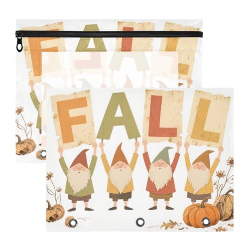 WDdZzyy Hello Fall Autumn Dwalf Flower Pencil Pouches Clear Storage Bag for 3 Rings Binder 2 Pack Students Classroom Supplies WDdZzyy Hello Fall Autumn Dwalf Flower Pencil Pouches Clear Storage Bag for 3 Rings Binder 2 Pack Students Classroom Supplies von WDdZzyy