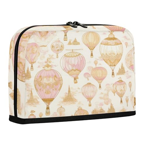 WDdZzyy Hot Balloon Federmäppchen in Rotgold, große Kapazität, Aufbewahrungstasche, weiche Organizer-Box für adrette Schule von WDdZzyy