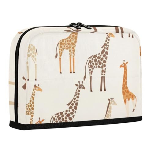 WDdZzyy Minimalistisches kindliches Federmäppchen mit niedlichem Tiermotiv, großes Fassungsvermögen, Organizer, tragbare Schreibwaren, Stifttasche für Erwachsene, elementar von WDdZzyy